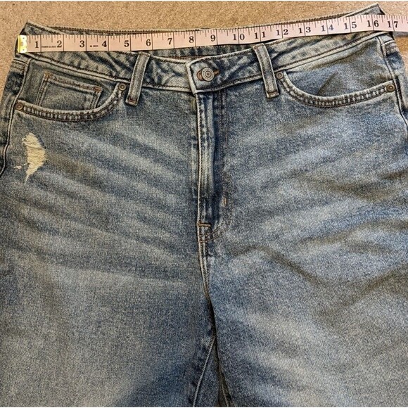 Sonoma Women's Jean Vintage Style High Rise Straight Leg Lightly Distressed 14 - Picture 3 of 10